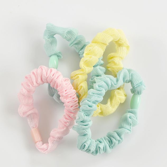 Set 4 elastice colorate de par