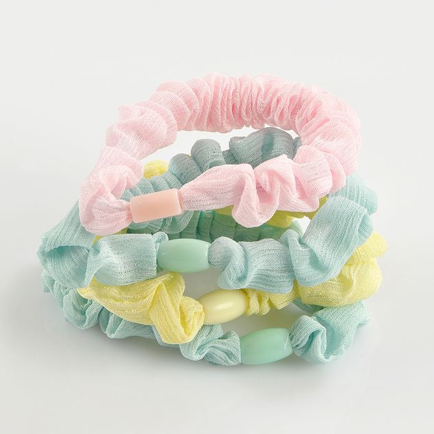 Set 4 elastice colorate de par