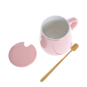 Cana roz din ceramica Love 420 ml