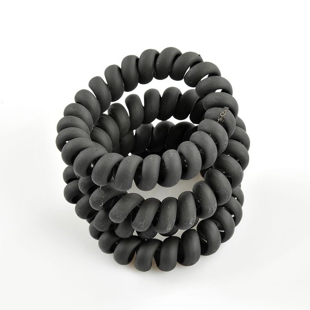 Set 4 elastice negre fir de telefon