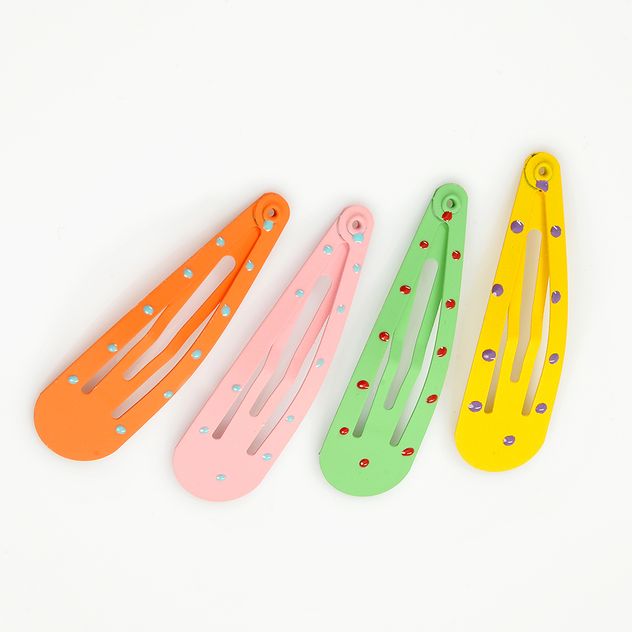 Set 4 agrafe de par multicolore
