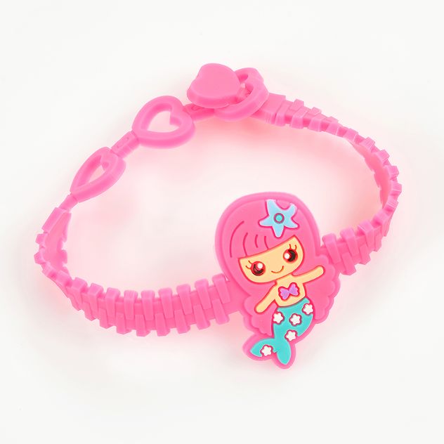 Bratara roz cu sirena