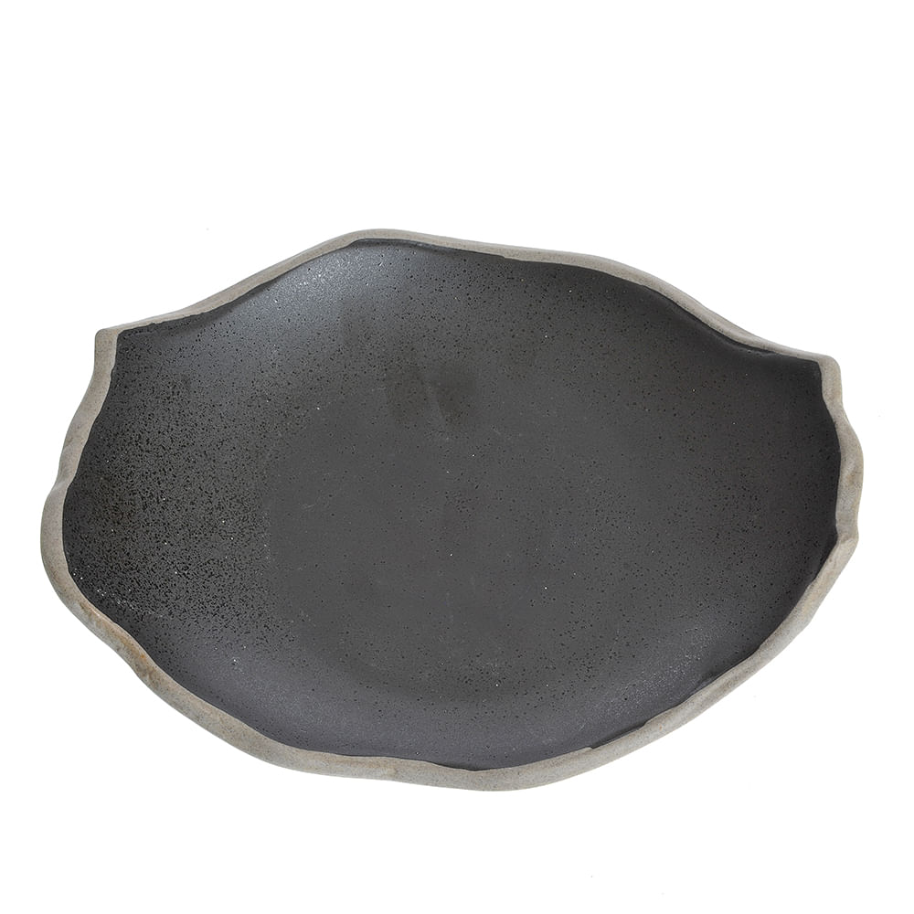 Farfurie neagra din ceramica 24 cm - 3 | YEO