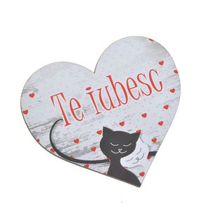 Magnet din lemn Te iubesc
