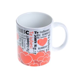Cana din ceramica Te iubesc