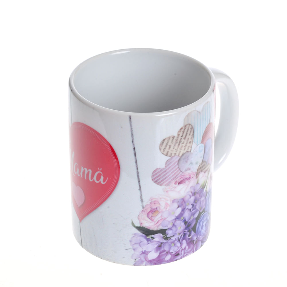 Cana din ceramica cu flori pentru mama 330 - 3 | YEO