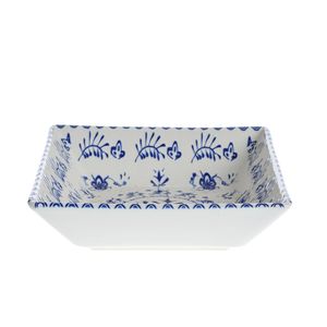 Bol din ceramica cu flori 18x18 cm