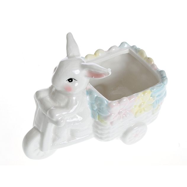 Decoratiune iepuras din ceramica 16.5 cm
