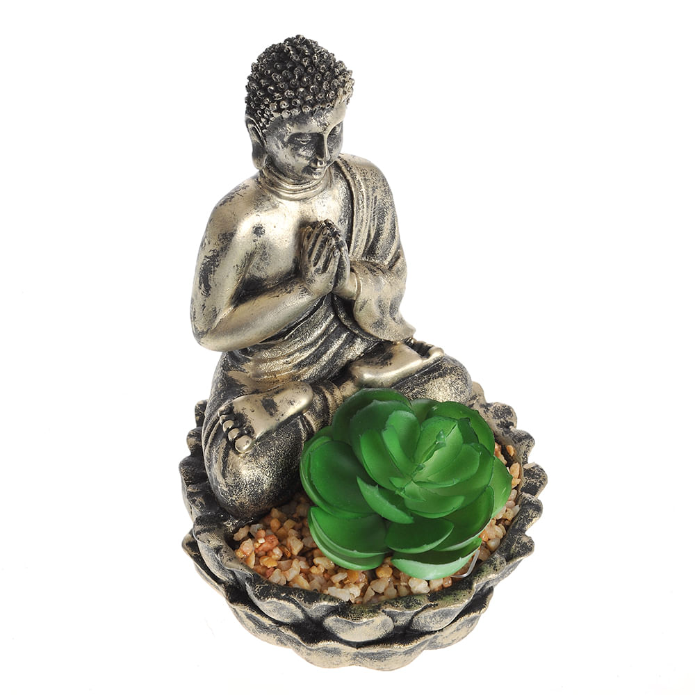 Decoratiune Buddha cu planta artificiala - 4 | YEO