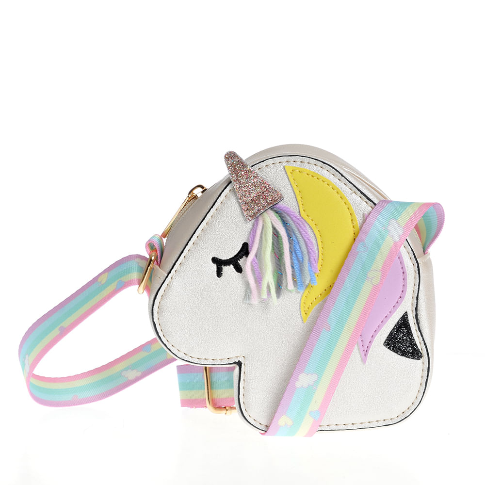 Geanta Unicorn cu bareta multicolora - 1 | YEO