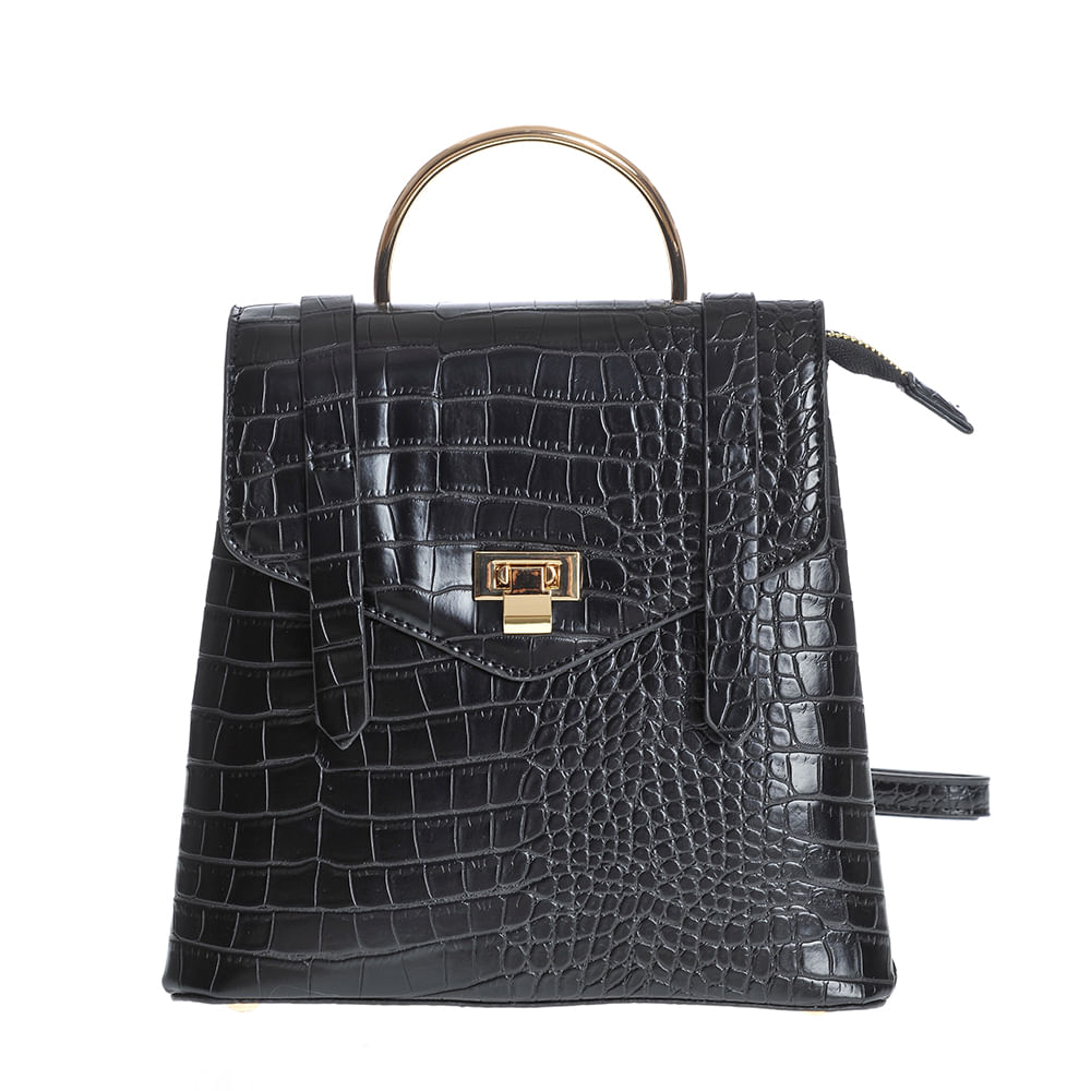 Rucsac negru elegant si compartimentat - 4 | YEO