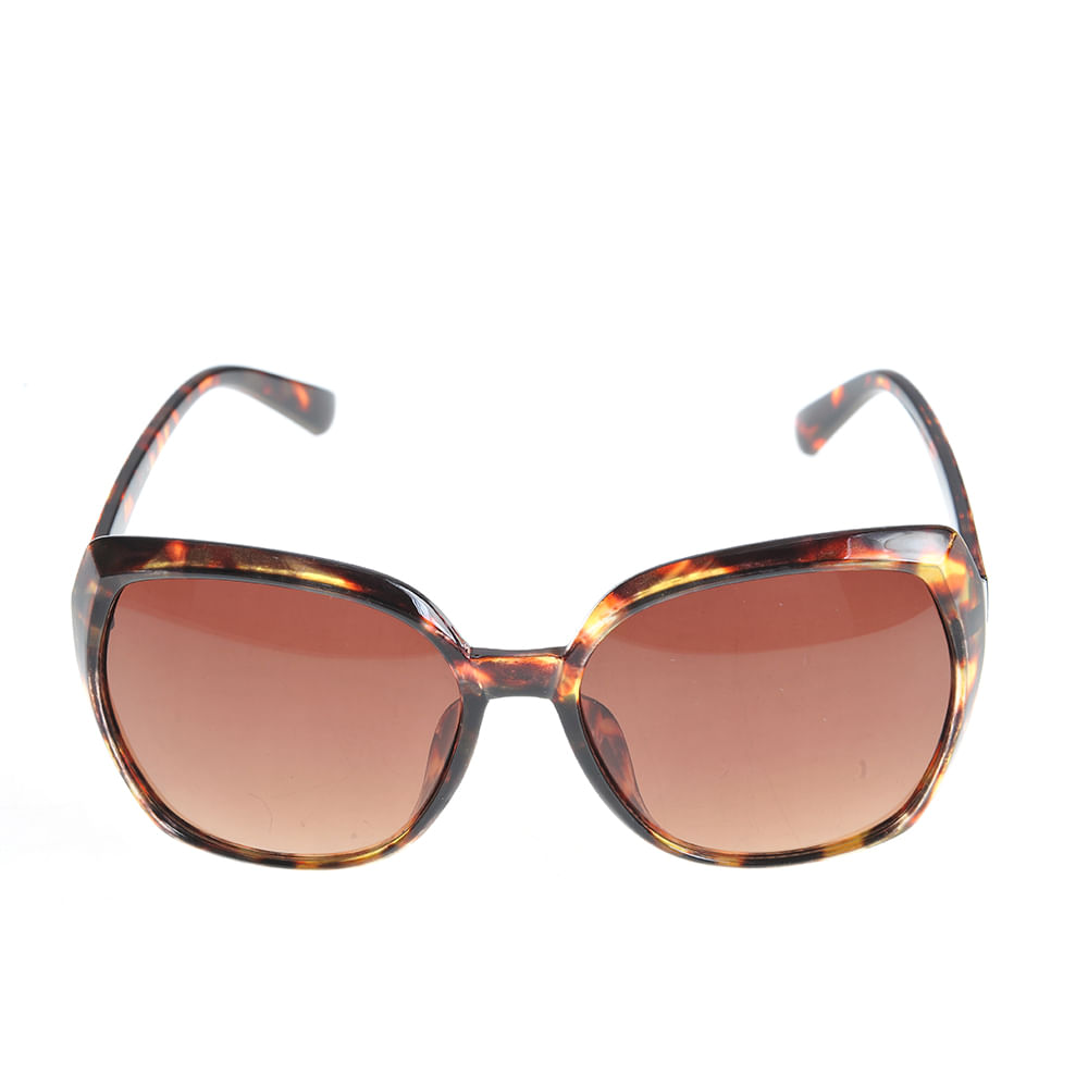 Ochelari de soare cu rama animal print si lentile maro - 3 | YEO