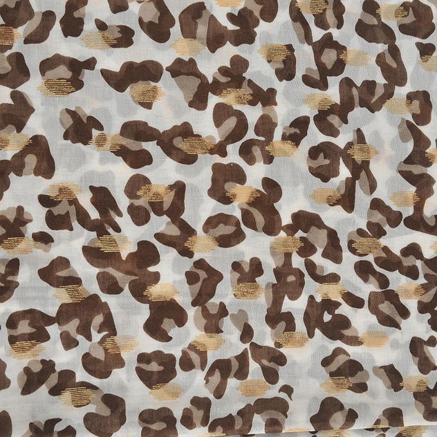 Esarfa maro cu model animal print