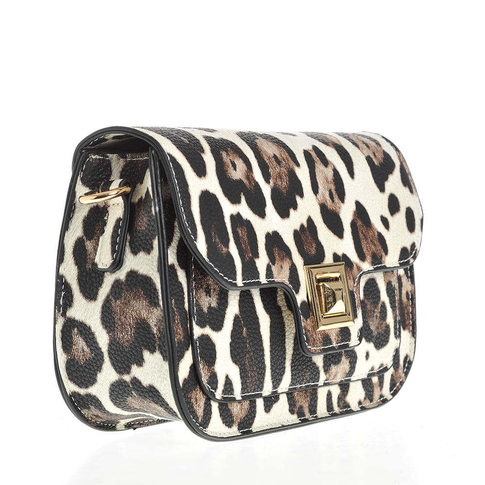 Geanta mini cu model animal print - 2 | YEO