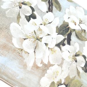 Covor cu flori albe 120x160 cm