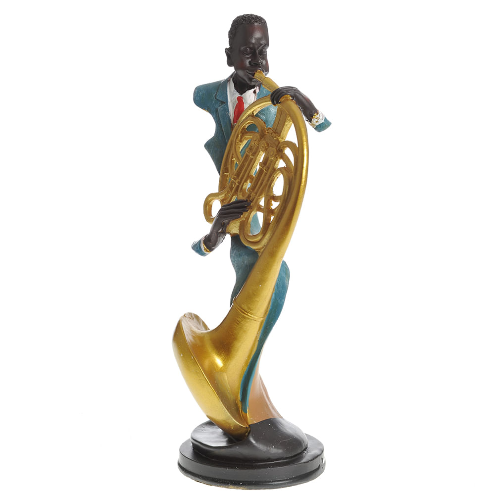 Statueta trombonist din polirasina 30 cm - 2 | YEO