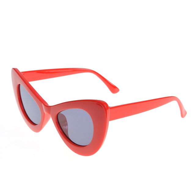 Ochelari de soare rosii cat-eye