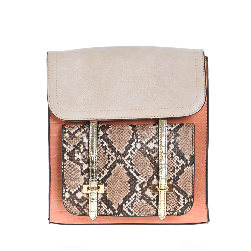 Rucsac multicolor cu model animal print