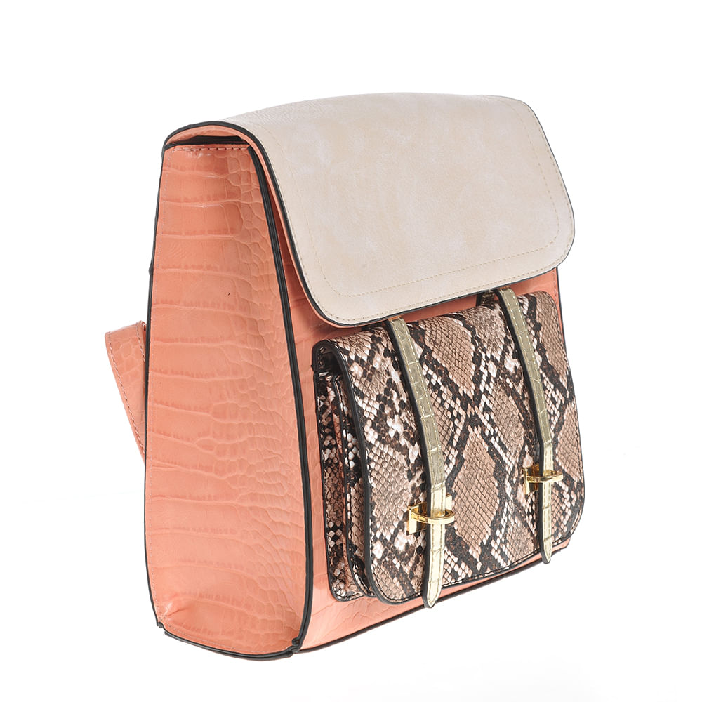Rucsac multicolor cu model animal print - 1 | YEO