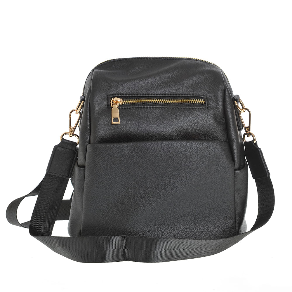 Rucsac negru cu buzunare - 3 | YEO