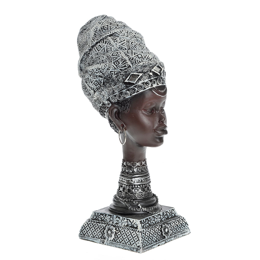 Statueta din polirasina bust femeie africana 25 cm - 1 | YEO