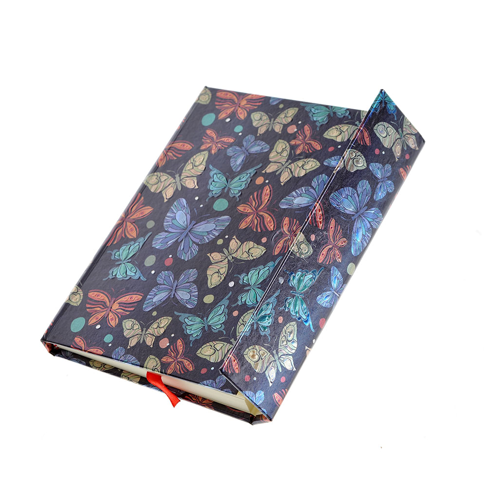 Agenda multicolora cu fluturi 14 cm - 4 | YEO