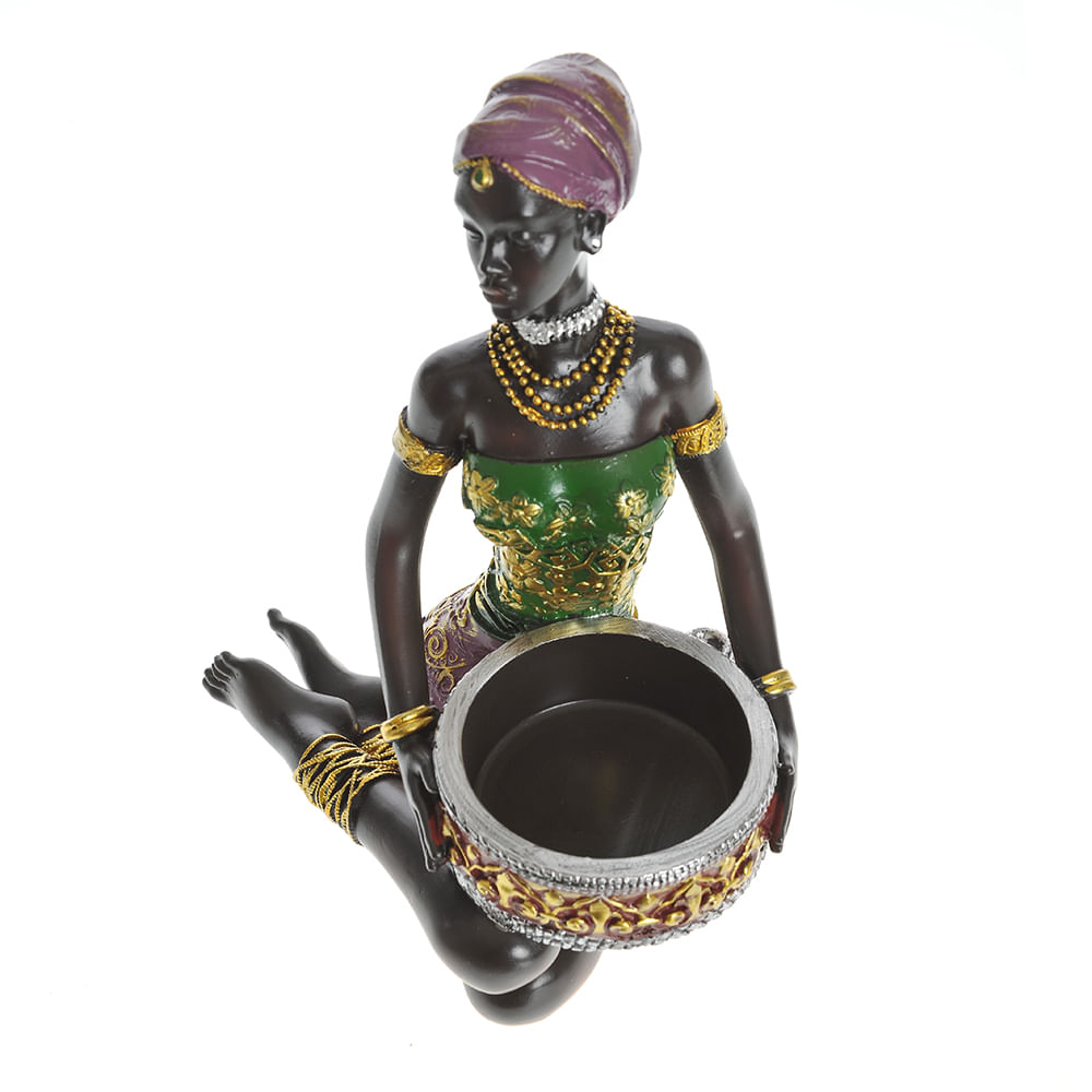 Statueta femeie africana 20 cm - 3 | YEO