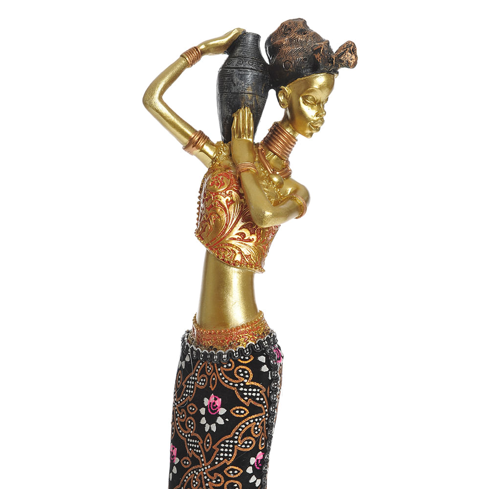 Statueta femeie afro cu ulcior 53 cm - 1 | YEO