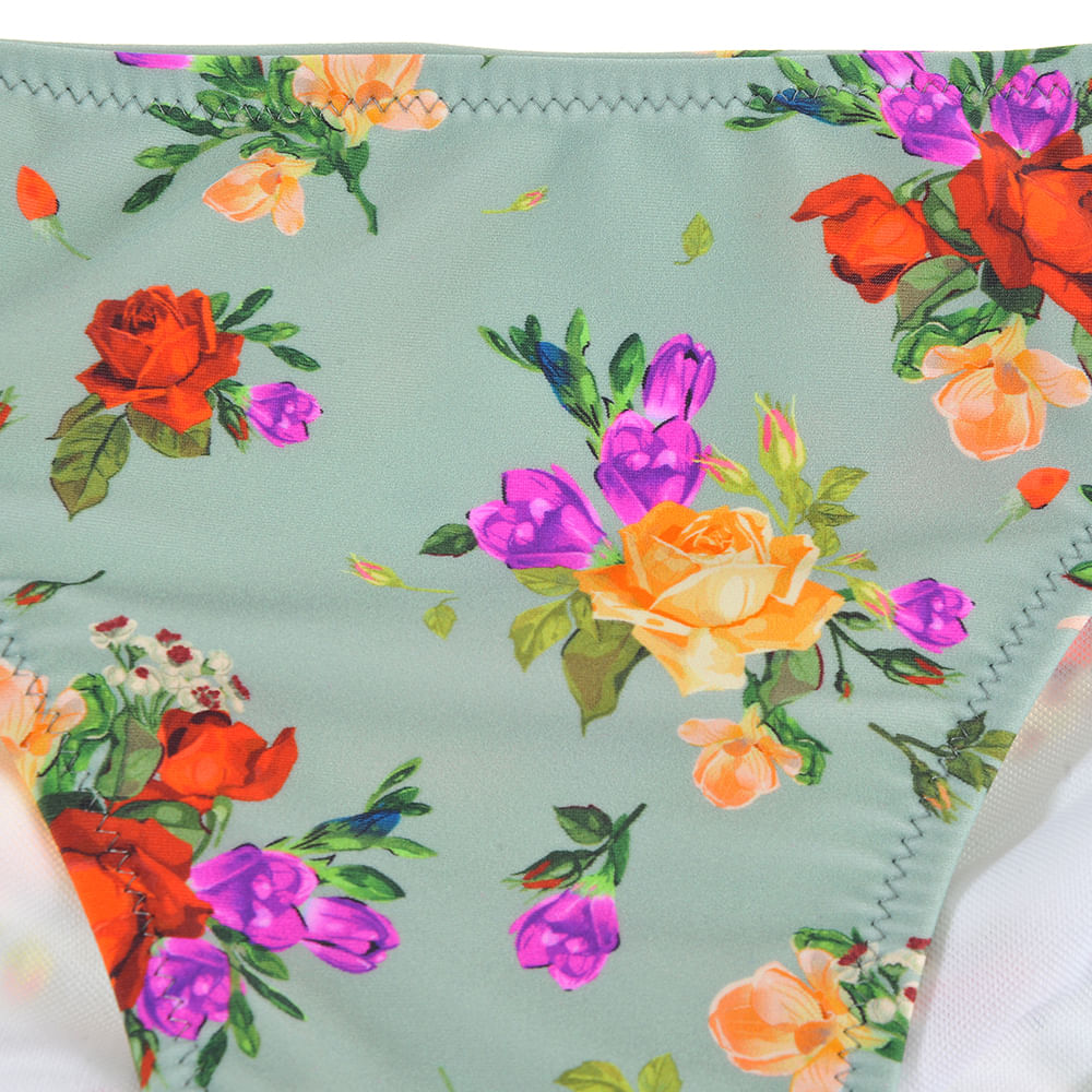 Slip de baie cu model floral