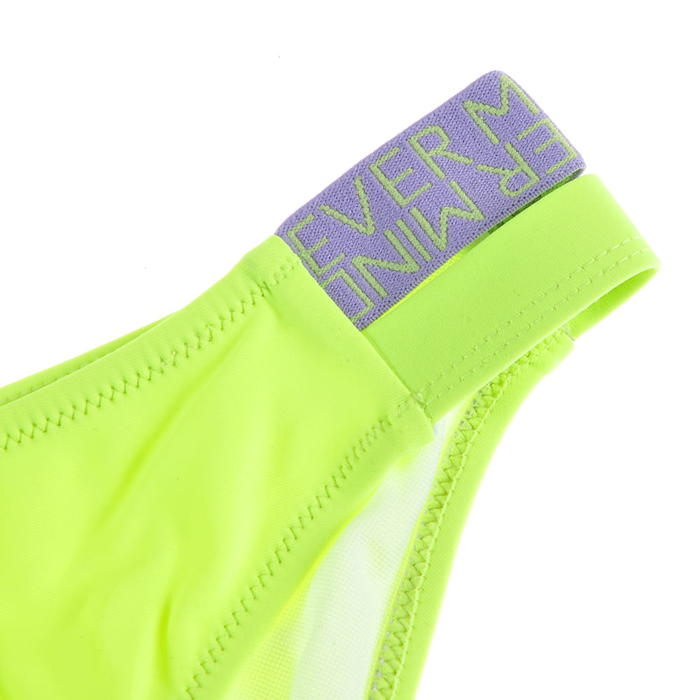 Slip de baie galben neon