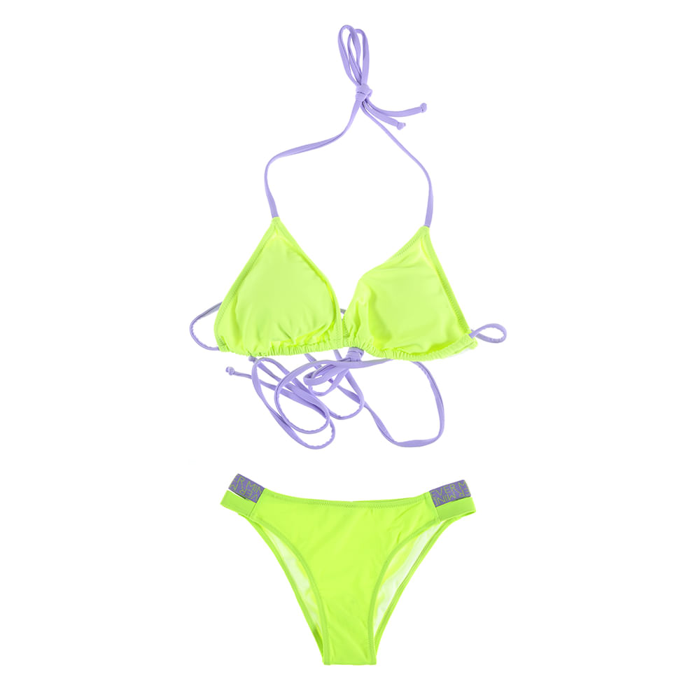 Slip de baie galben neon