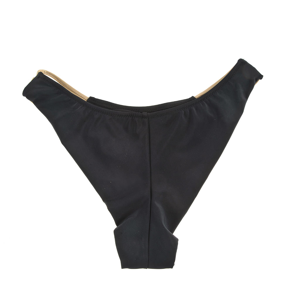 Slip de baie cu model auriu