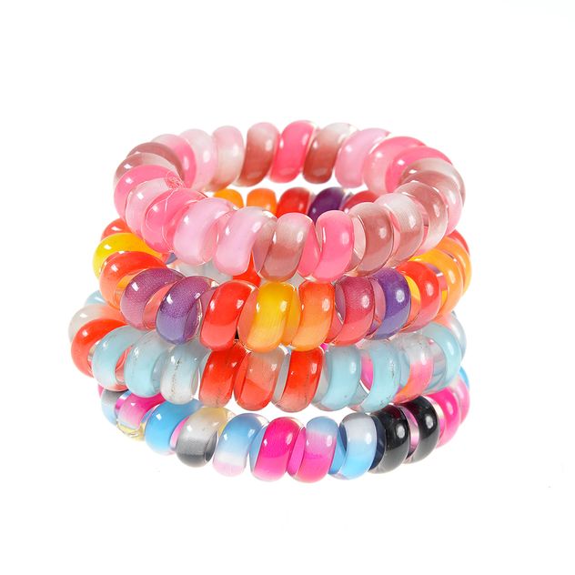 Set 4 elastice multicolore fir de telefon