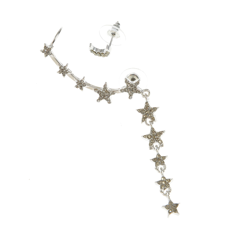 Cercei ear cuff cu stele si luna - 1 | YEO