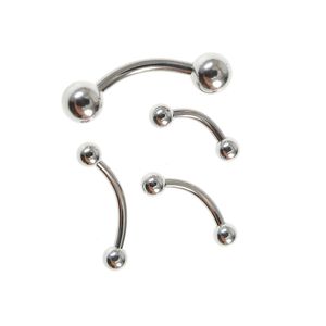 Set 4 piercing pentru sprancene