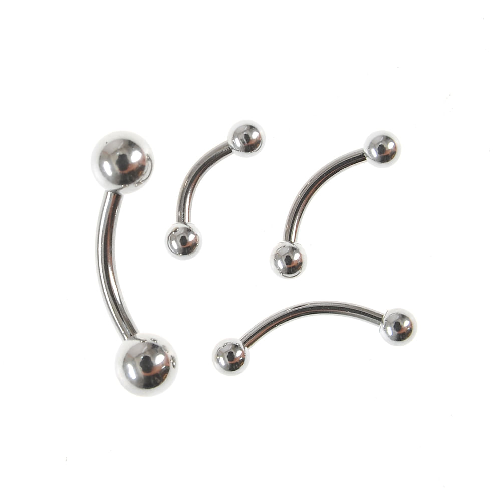 Set 4 piercing pentru sprancene - 3 | YEO