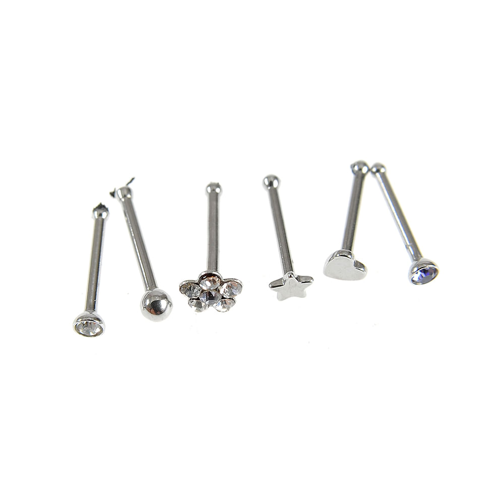 Set 6 piercing decor nas - 2 | YEO