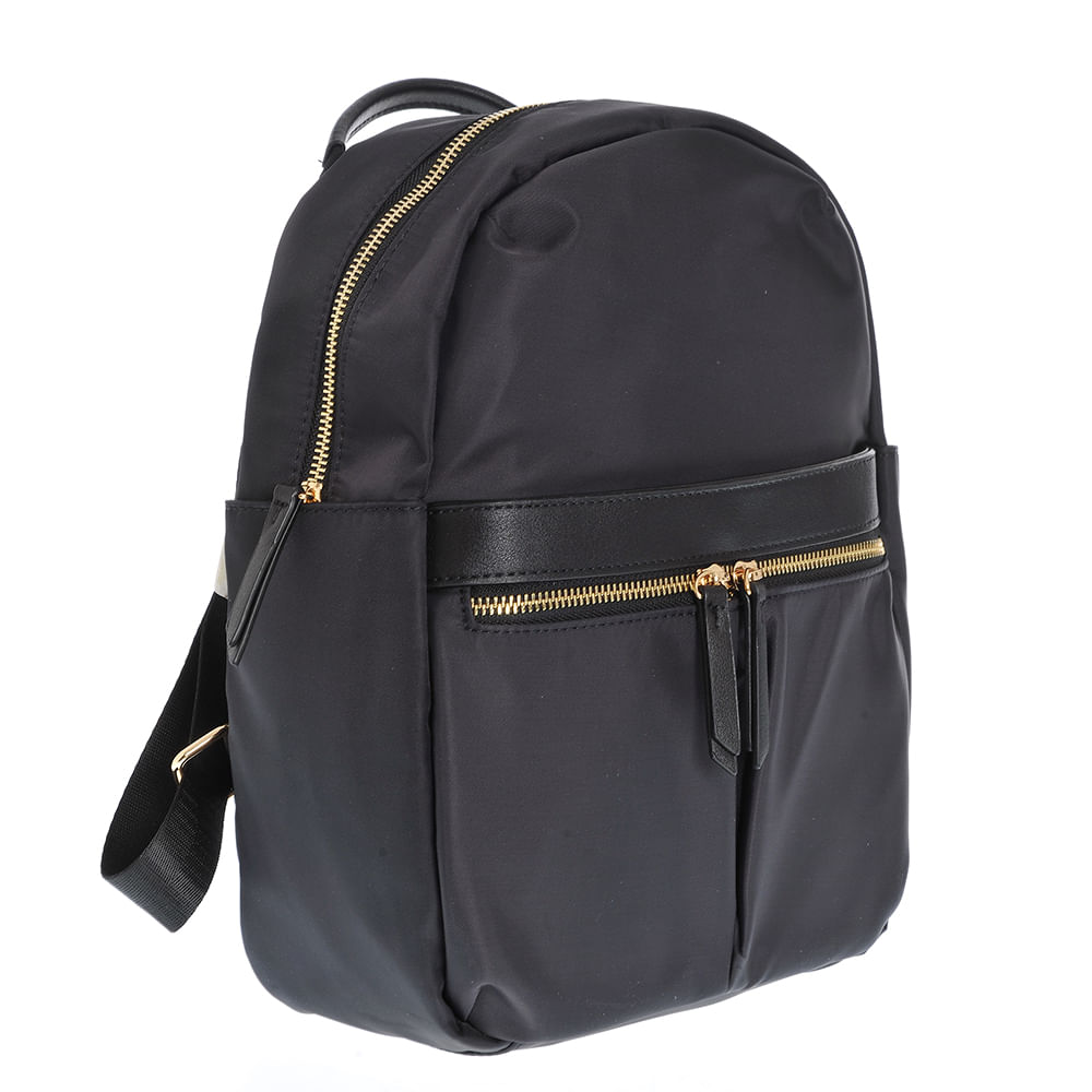 Rucsac negru cu buzunare frontale - 1 | YEO