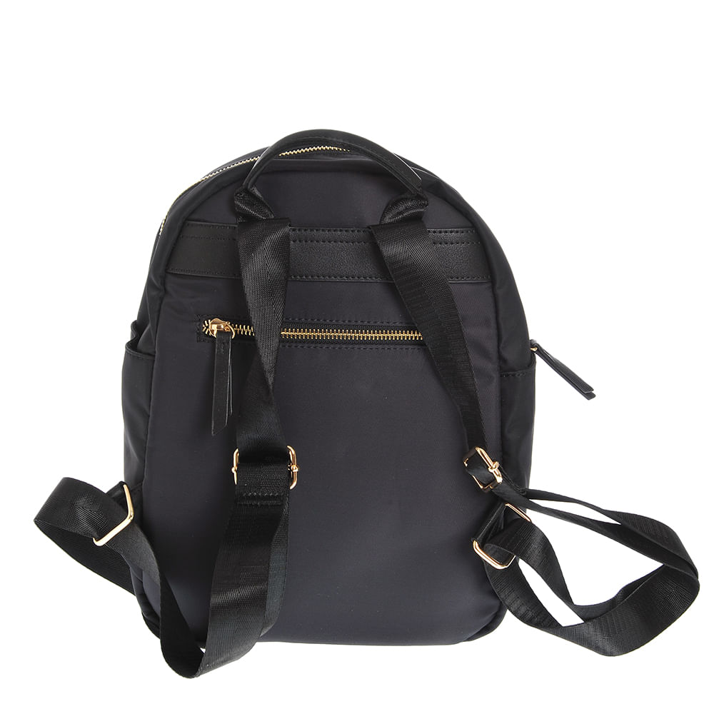Rucsac negru cu buzunare frontale - 2 | YEO