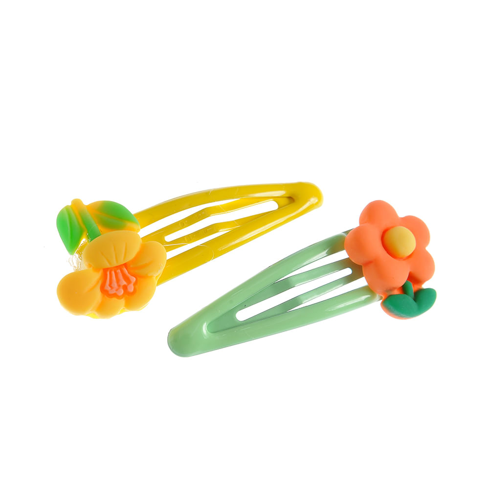 Set 2 agrafe multicolore cu flori - 3 | YEO