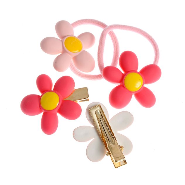 Set 4 accesorii de par cu flori