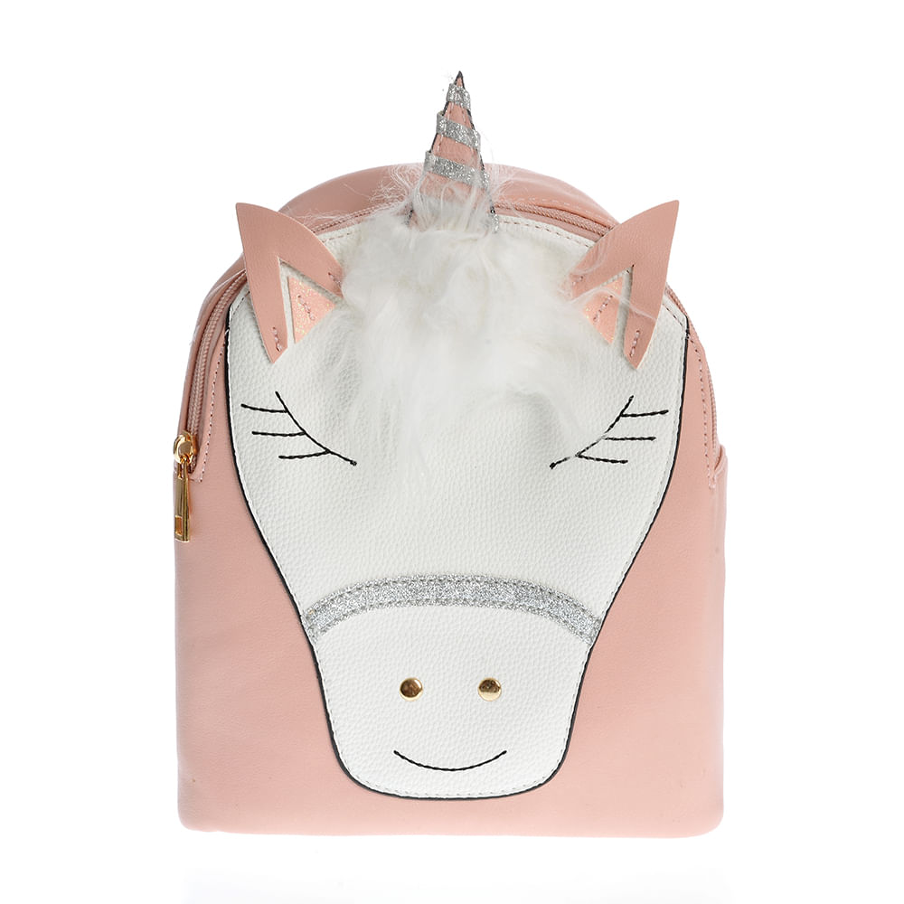 Rucsac roz cu unicorn