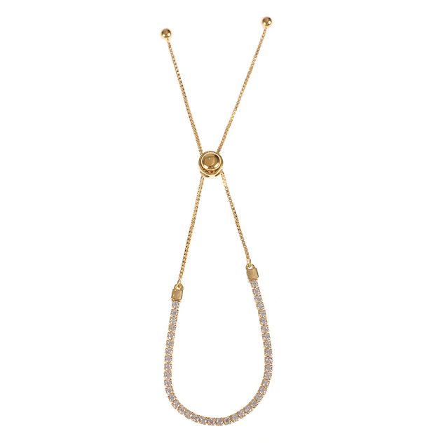 Bratara reglabila placata cu aur