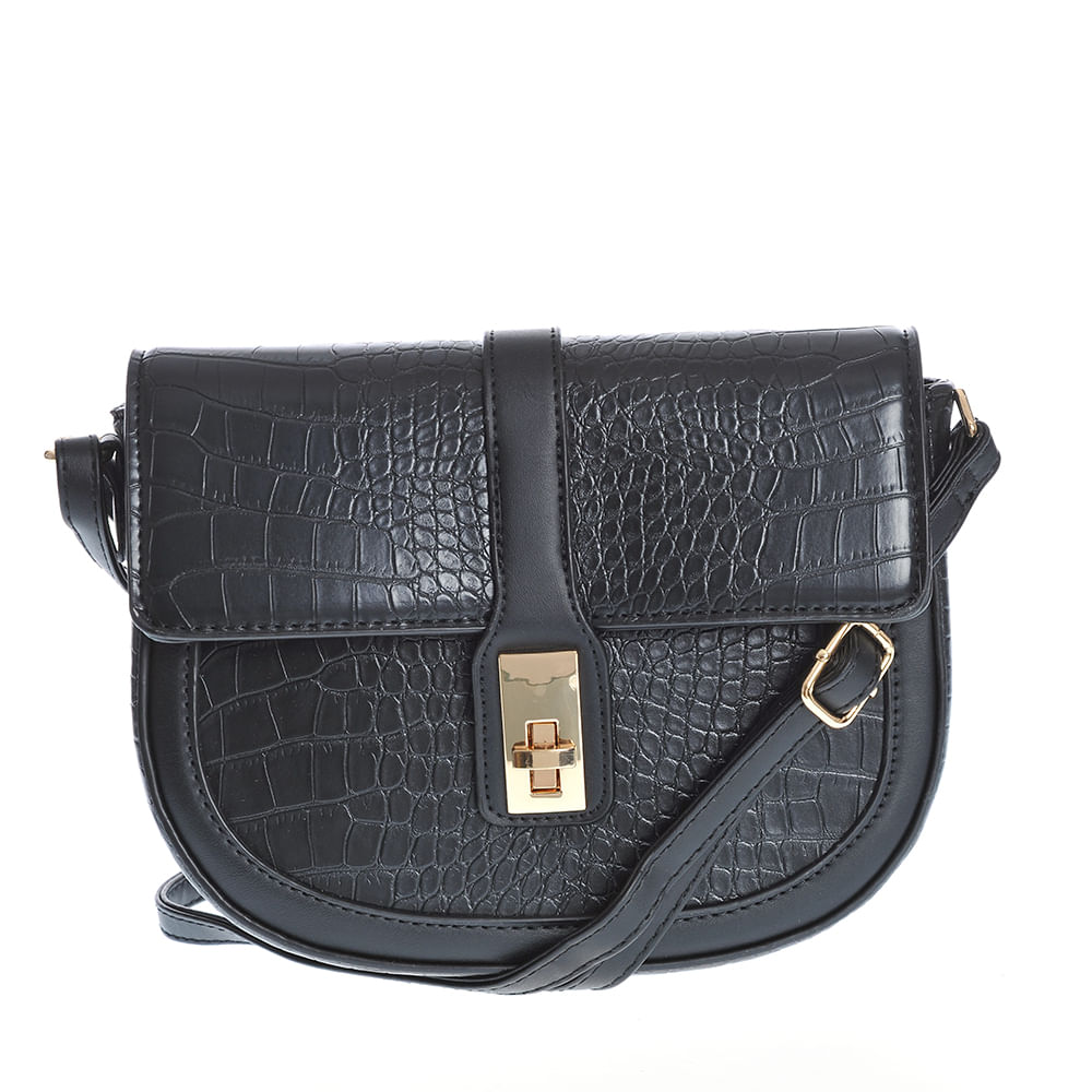 Geanta crossbody cu aspect piele de sarpe