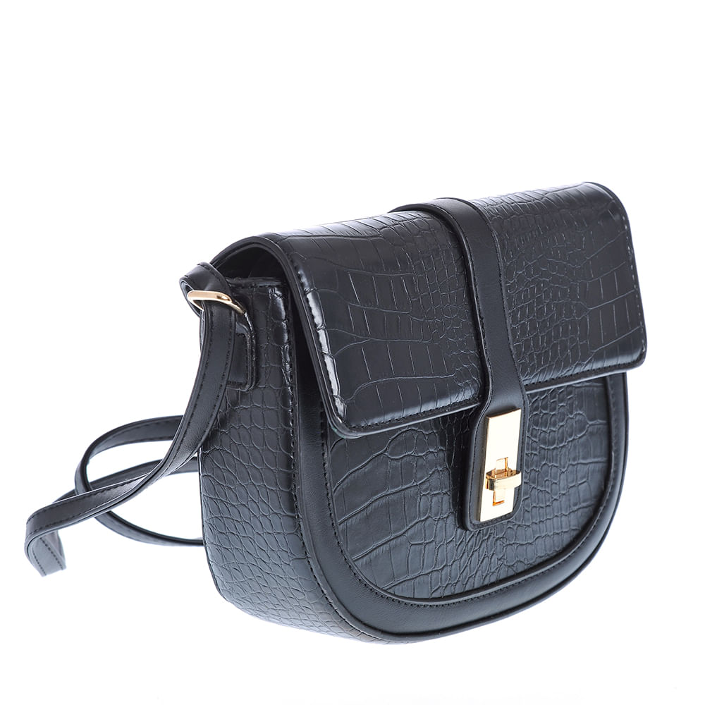 Geanta crossbody cu aspect piele de sarpe - 2 | YEO