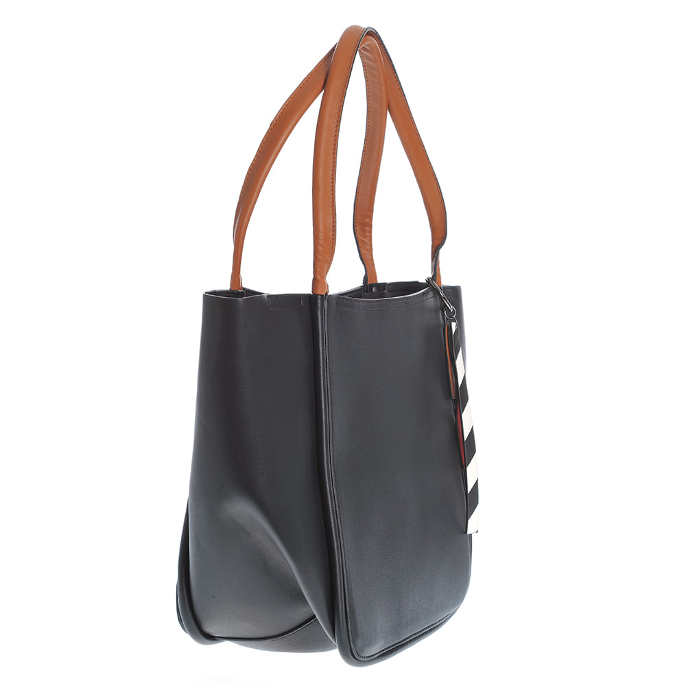 Geanta shopper neagra din piele ecologica - 2 | YEO