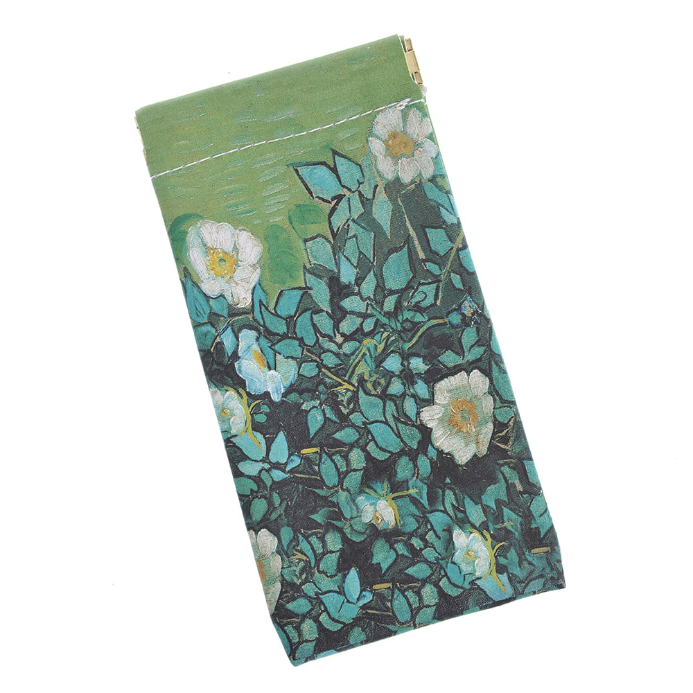 Etui verde cu flori - 4 | YEO