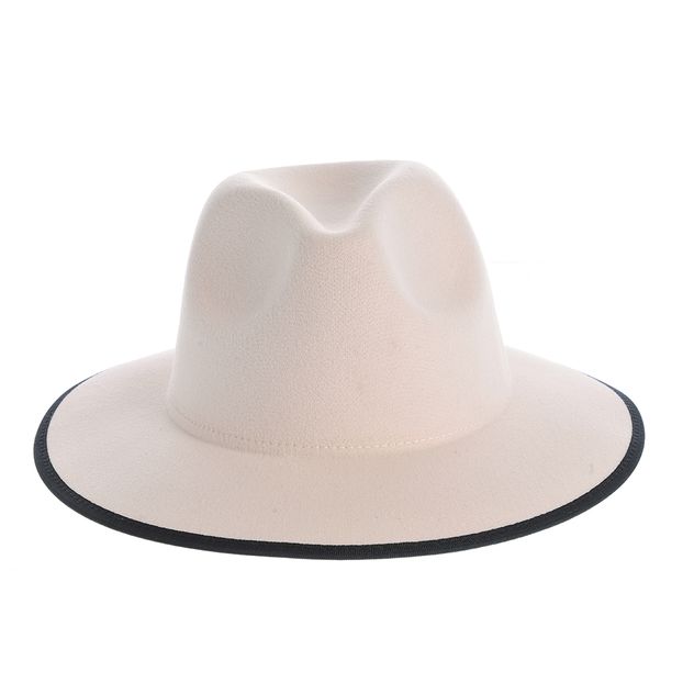 Palarie fedora bej
