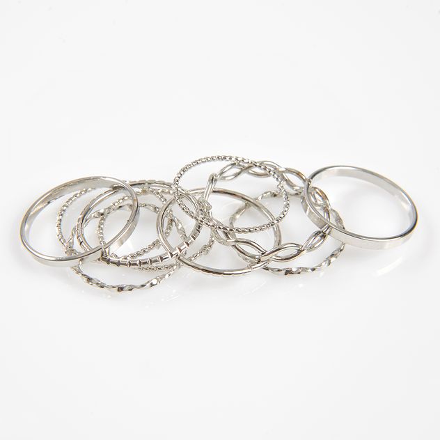 Set 10 inele argintii diferite modele