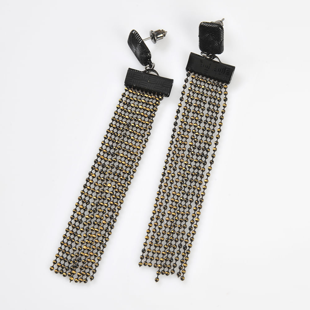 Cercei negri lungi eleganti - 2 | YEO